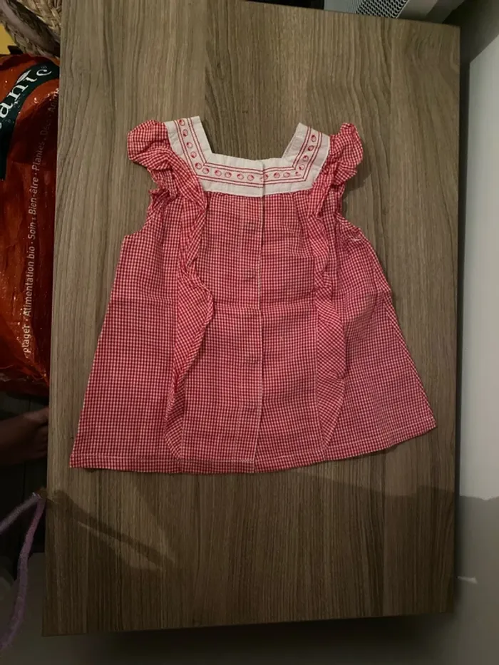 Tunique manches courtes « fraise » 6 mois - photo numéro 2