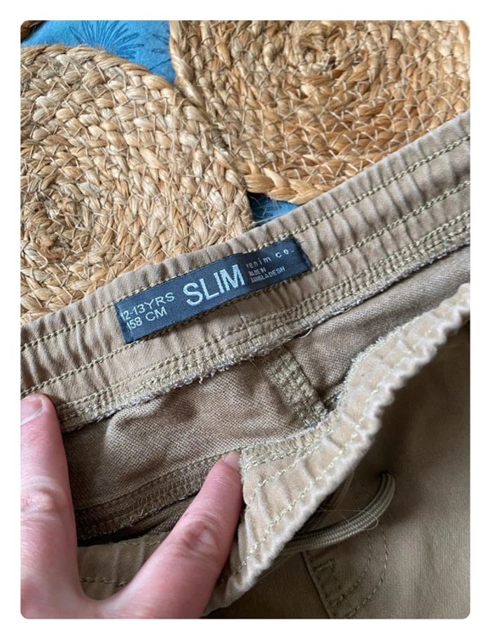 Chino Slim beige 💛 12/13 ans - Denim Co - photo numéro 2