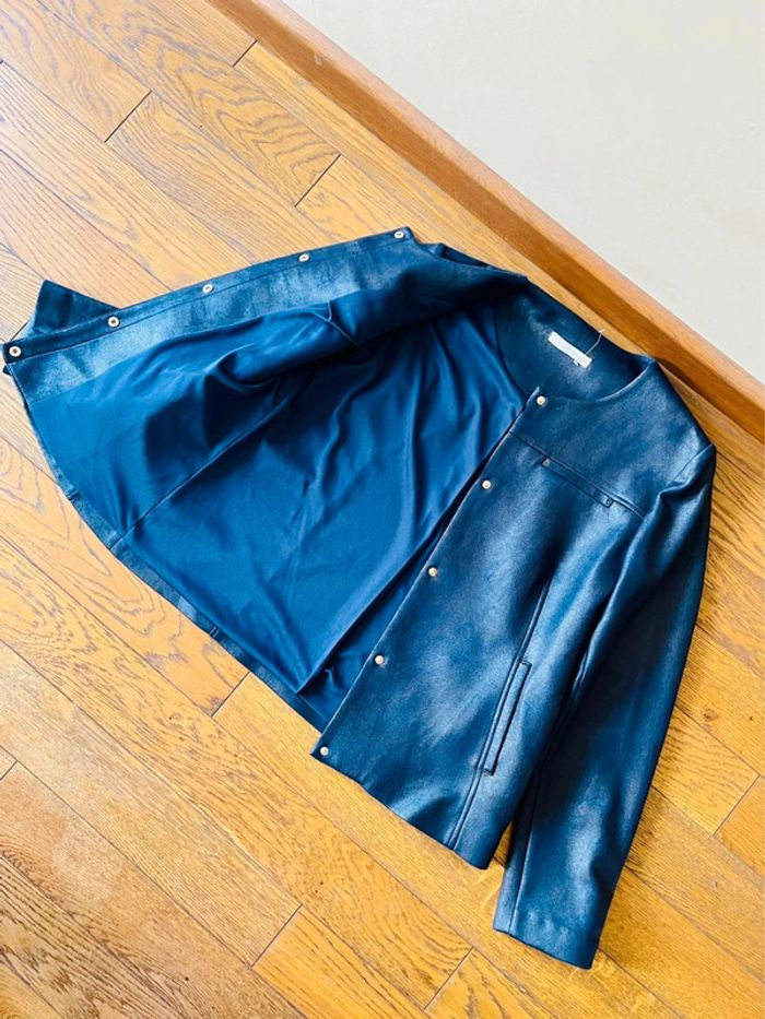 Sublime veste perfecto neuve armand thierry bleu marine taille 42 - photo numéro 9