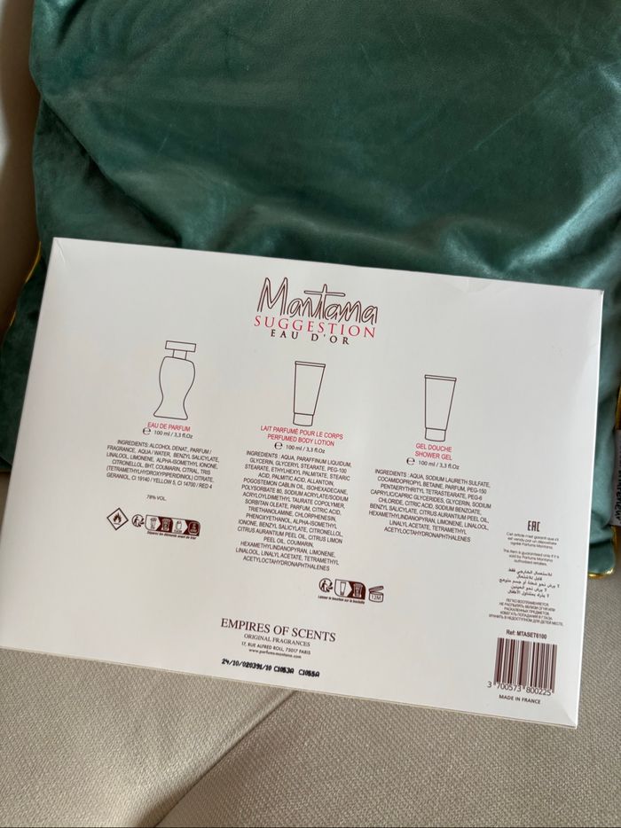 coffret Parfum montana Suggestion Eau d'Or - photo numéro 7
