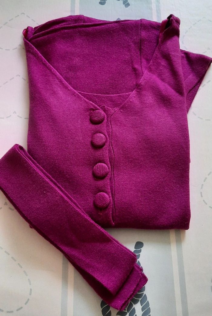 Tunique longue couleur fushia - photo numéro 3