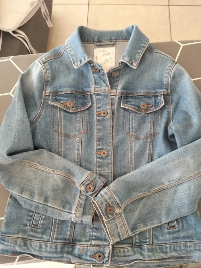 Veste en jean fille 9 ans