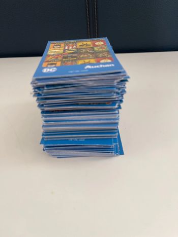 Lot de cartes dc , comics Auchan