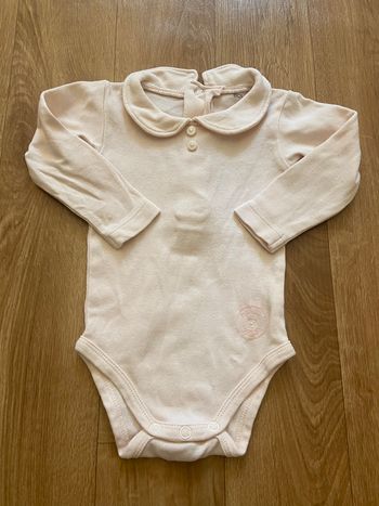 Body à col rose 6M