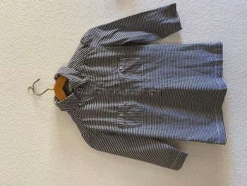 T-shirt chemisier en coton à rayures mango suit femme