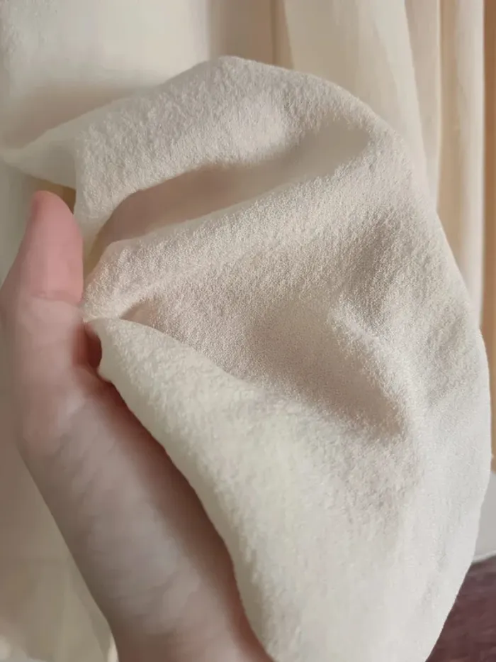 Jupe crème évasée à plis - photo numéro 6