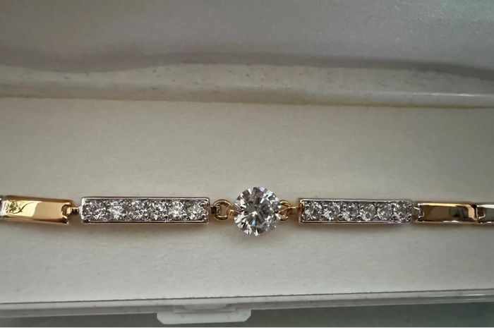 Bracelet femme plaqué or neuf - photo numéro 2