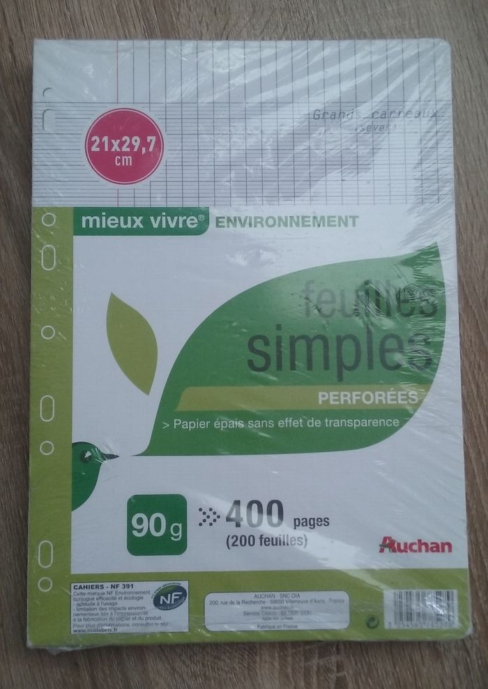 classeur et feuilles simples - photo numéro 4
