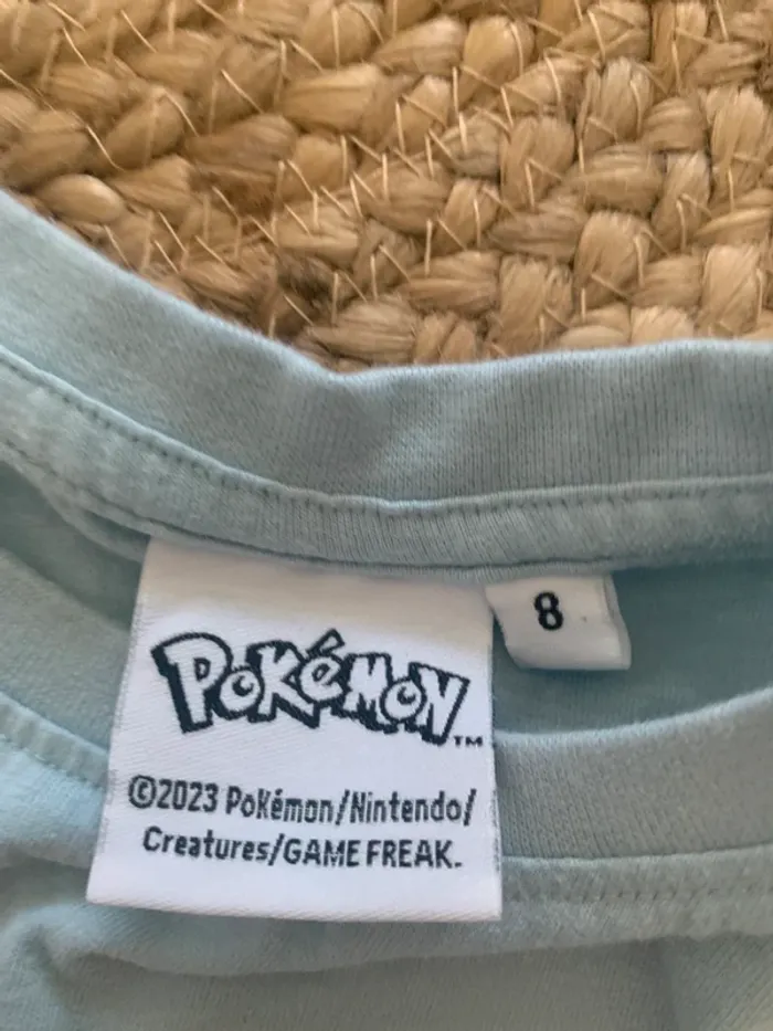 T-shirt bleu pikachu - photo numéro 4