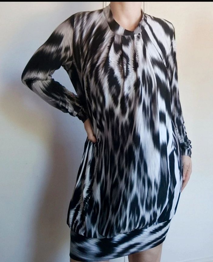 💎 robe légère imprimé zèbre t M 38 Summer collection rarissime