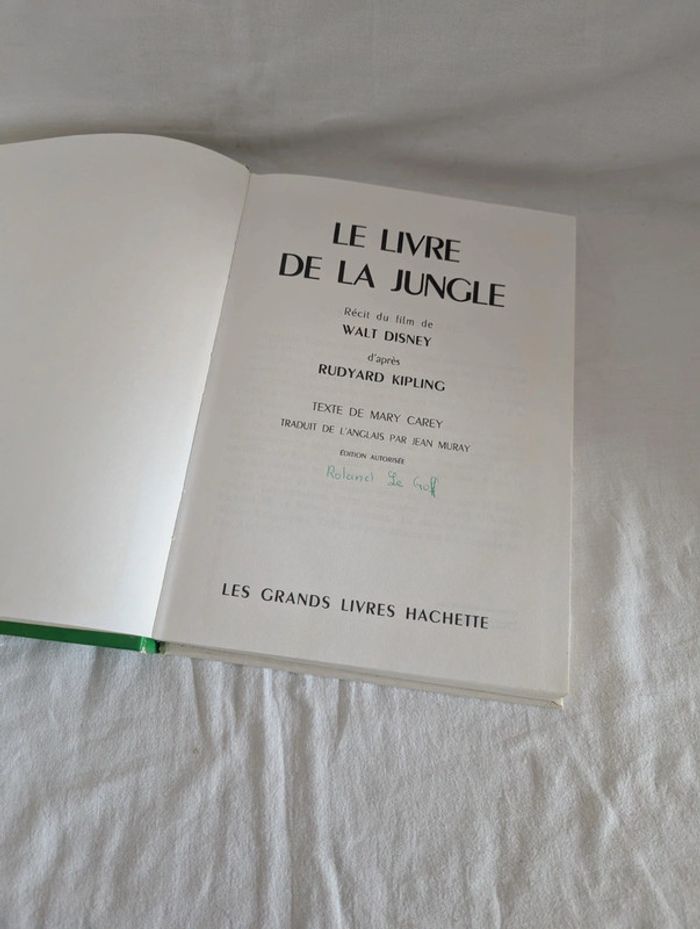 Livre : Le livre de la jungle - Hachette - photo numéro 4