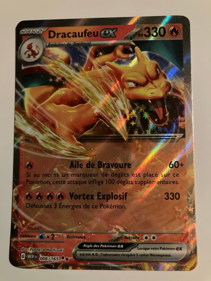 Carte pokemon Dracaufeu ex