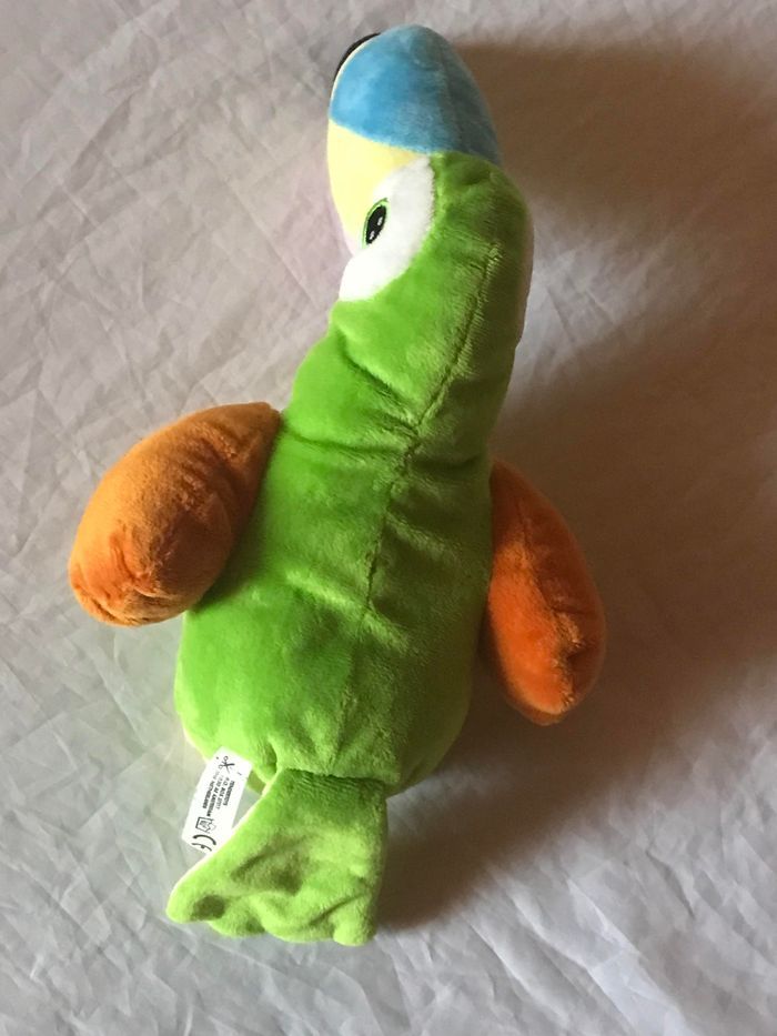 Petit Pélican Multicolore Oiseau Animal Faune Peluche Petits Enfants Bébés - photo numéro 9