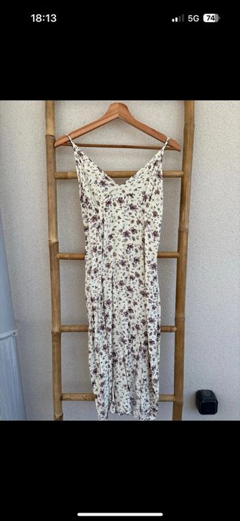 Robe jaune pale à fleurs Shein taille M