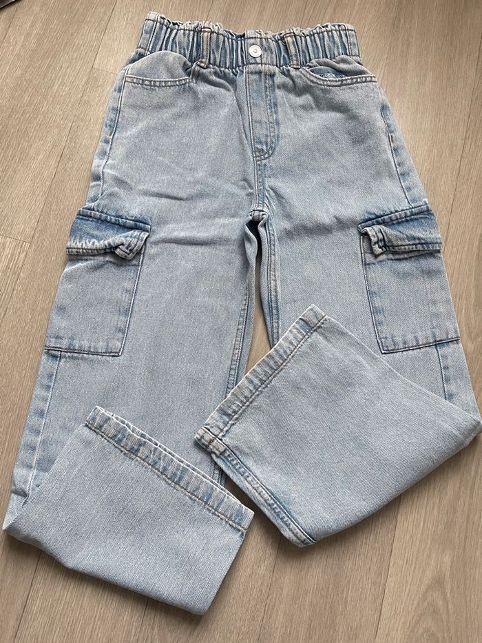 Pantalon cargo jeans fille - photo numéro 2