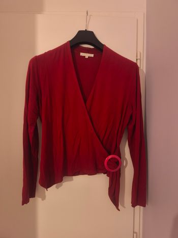 Tee-shirt manches longues cache cœur 40/42