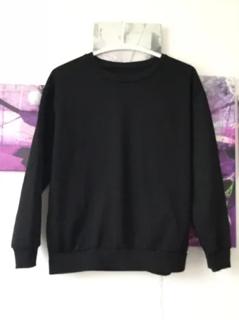 Pull noir basique taille S
