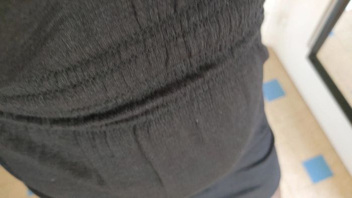 Mini robe manches longues noir taille marqué - photo numéro 5