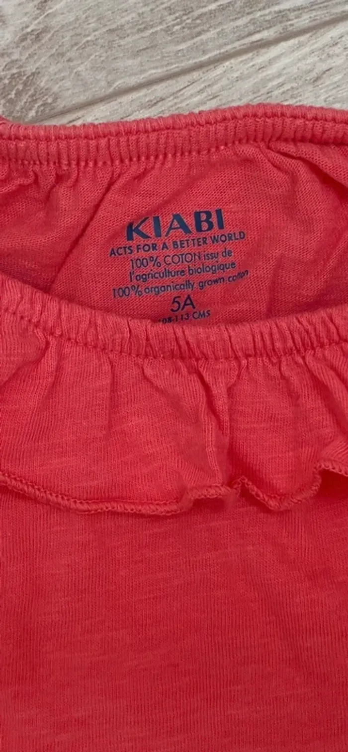 T-shirt manche longue corail - photo numéro 5