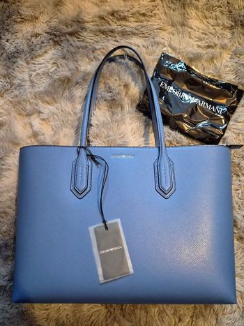 Sac cabas Emporio Armani – Bleu – Neuf avec étiquettes
