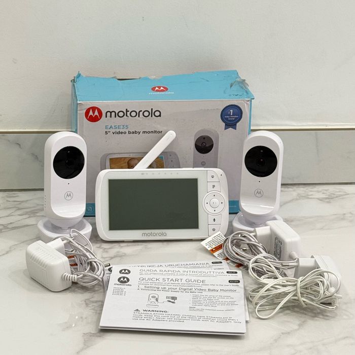 Babyphone écoute-bébé Motorola EASE35 double caméra.