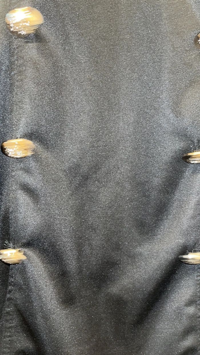 Élégante petite robe noire S style officier - photo numéro 5