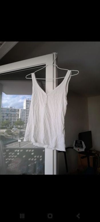 Débardeur blanc taille S