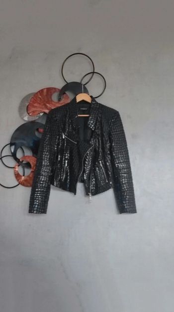 Perfecto fin souple noir brillant Rinascimento