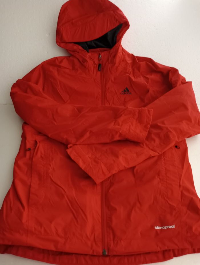 ADIDAS veste coupe-vent rouge homme/garçon,  F 168,  D 46.