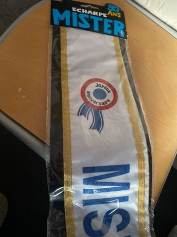 Écharpe 50 ans