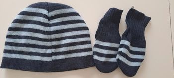 Bonnet et moufles garçon