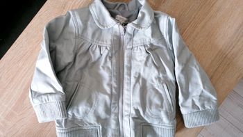 Veste simili cuir grise 9mois