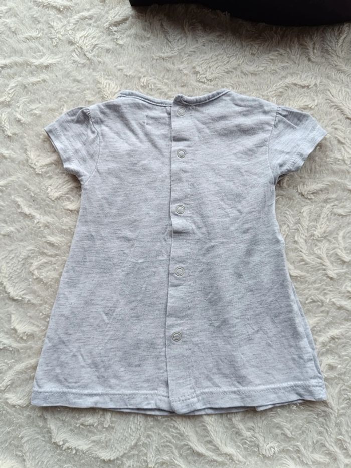 Tee shirt long tunique manches courtes ou robe courte Fille 1 mois Kiabi - photo numéro 7