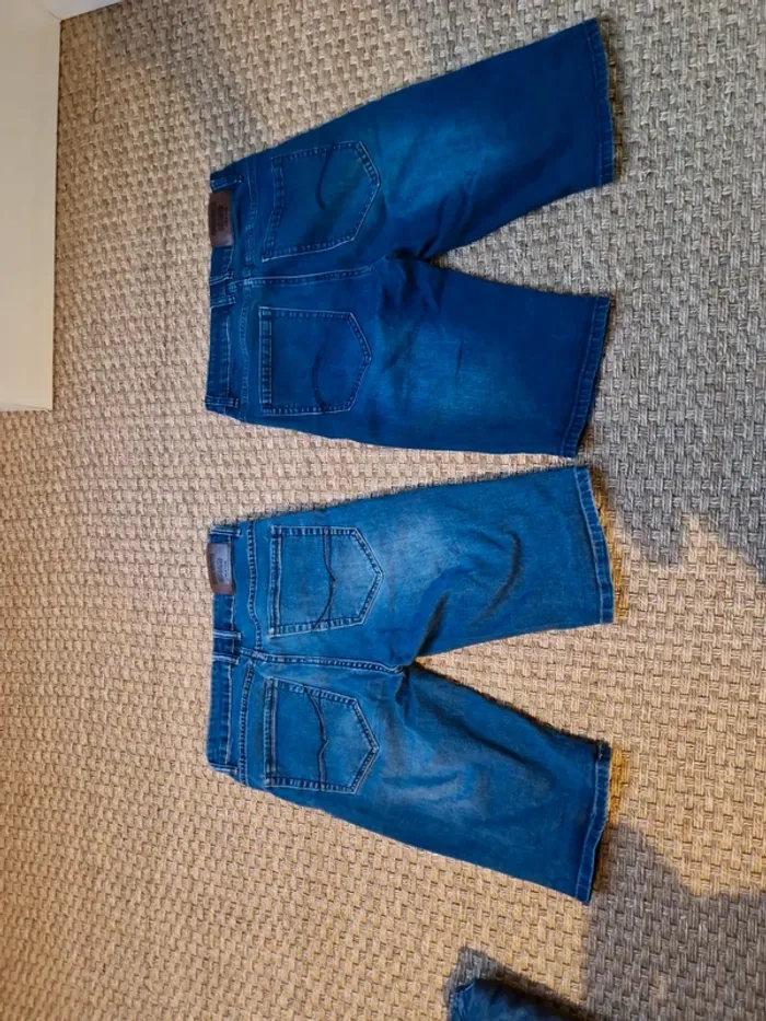 2 shorts longs en jean - photo numéro 2