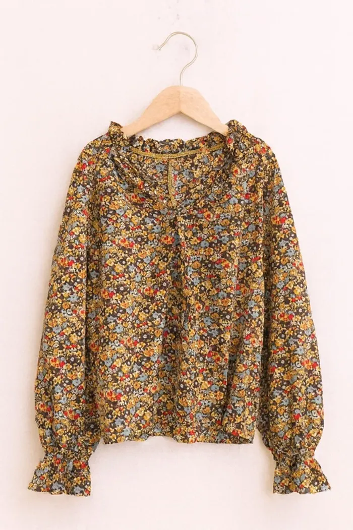 Blouse fleurie bohème chic