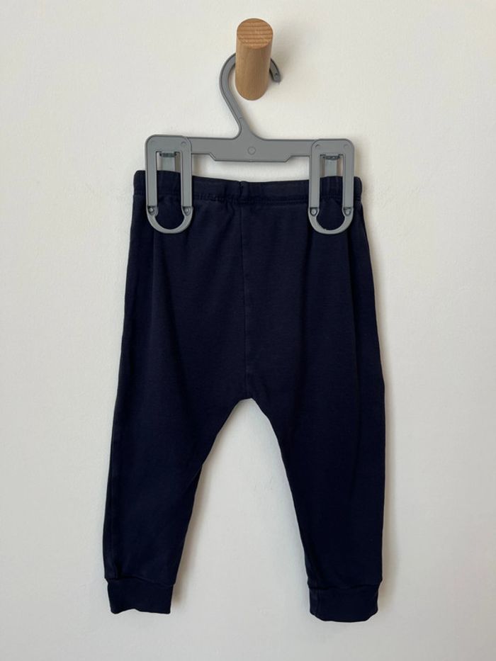 Pantalon bleu marine confortable et léger - H&M 80cm - photo numéro 4