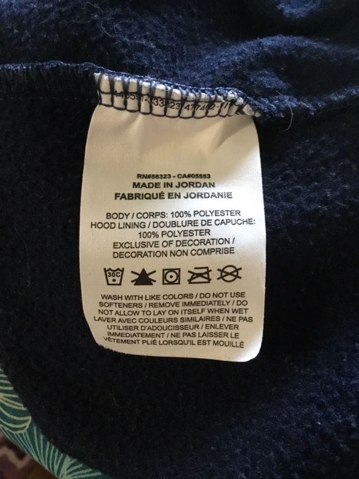 Sweat à capuche pour femme Nike Dri Fit bleu marine taille S 116 - photo numéro 14