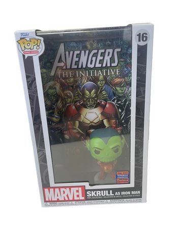 Figurine Funko Pop Comic Covers Marvel Skrull as Iron Man 16 neuf