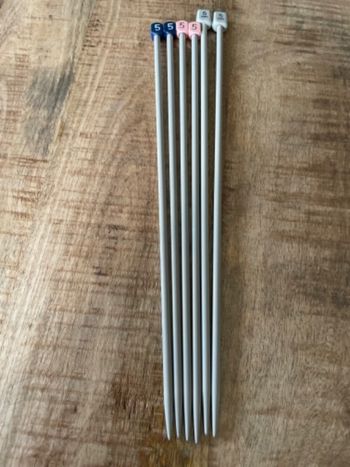 Aiguilles à tricoter métal