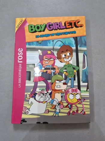 livre boy girl etc la course de trottinettes