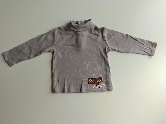 Ensemble salopette tee-shirt garçon 12 mois DPAM - photo numéro 4