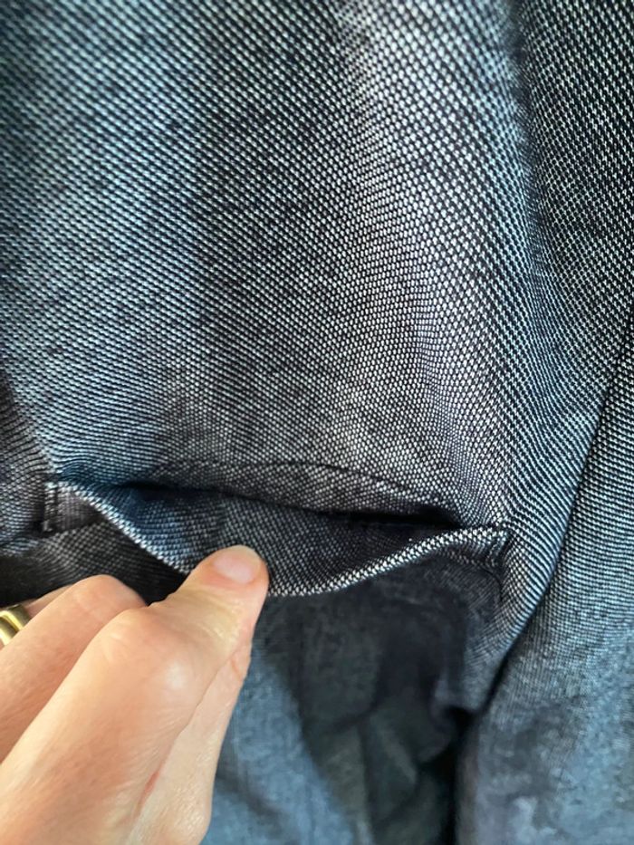 Blazer H&M bleu marine chiné taille 38/40 - photo numéro 6