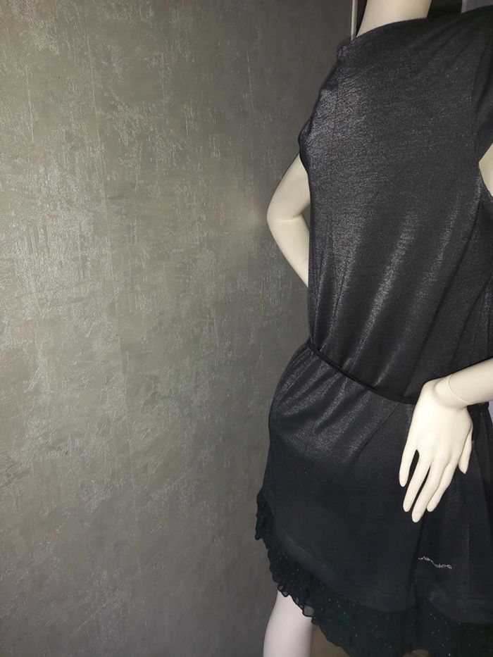 robe noire brillante argenté voodoo taille 42 - photo numéro 2