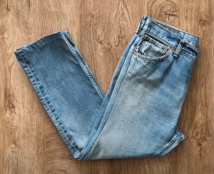 Jean/pantalon bleu clair Levi's 590 vintage pour femme, taille W 33 (42 taille française) - photo numéro 4