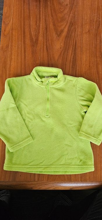 Pull polaire vert garçon 3ans quechua 98cm