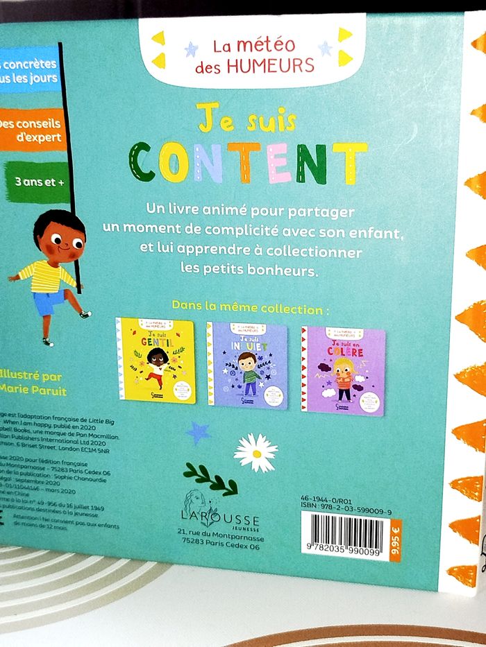 📚Larousse Jeunesse  Je suis content .La météo des Humeurs - photo numéro 6