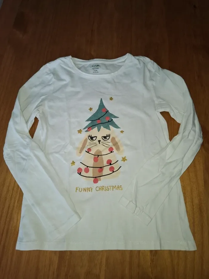 T-shirt sapin Noël 10 ans
