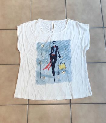 Haut imprimé femme