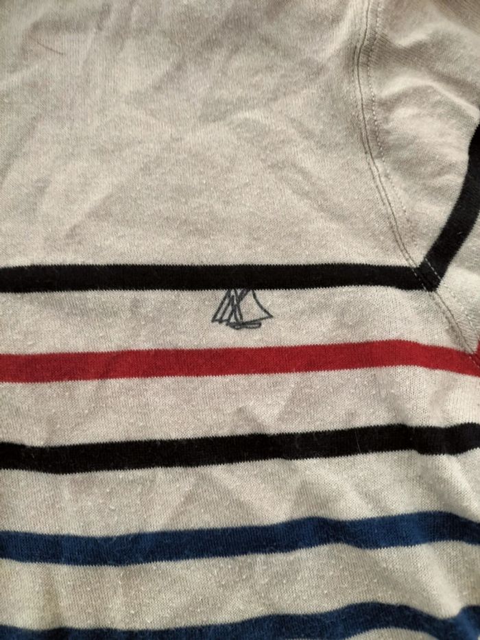 Marinière Petit Bateau à capuche. - photo numéro 2