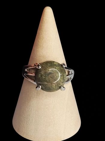 Bague Epidote naturelle